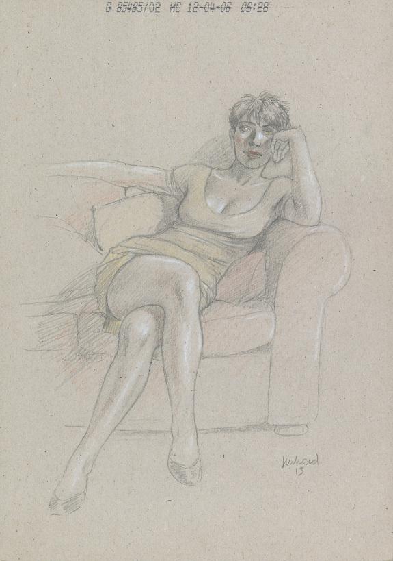 André Juillard - Le Cahier bleu, Illustration originale 