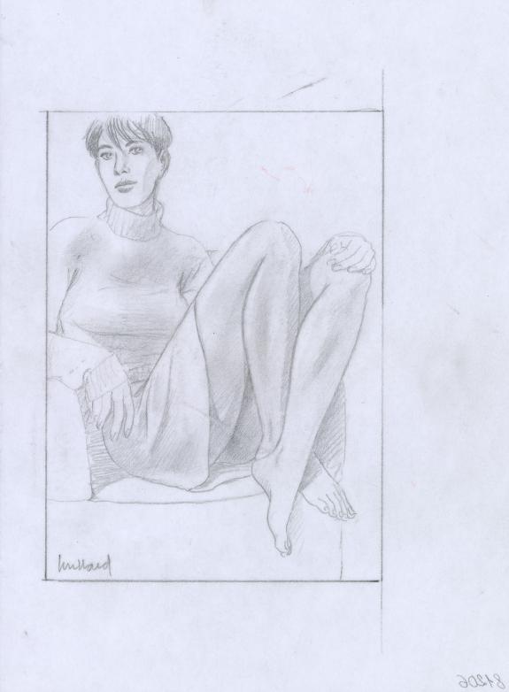 André Juillard - Le Cahier bleu, Illustration originale 
