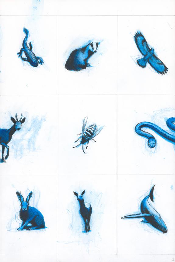 Gaetan Nocq - Les Grands Cerfs, Illustration originale, page