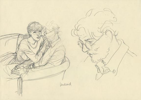 Andr&eacute; Juillard - Apr&egrave;s la pluie, Illustration originale 