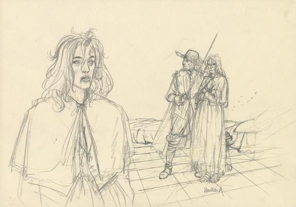 Andr&eacute; Juillard - Plume aux Vents, Illustration originale 