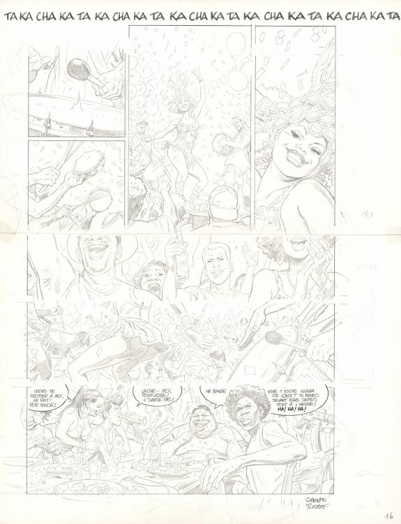 Corentin Rouge - Rio, Carnaval sauvage, Planche originale n°