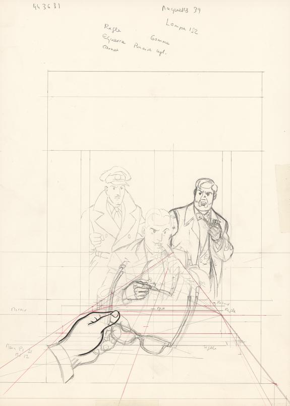 Ted Benoit - Blake et Mortimer, Illustration originale, rech