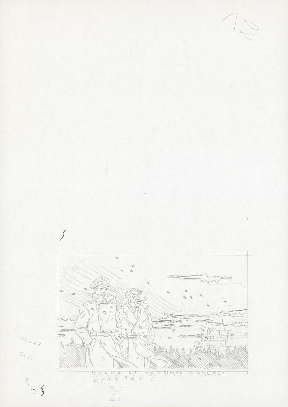 Ted Benoit - Blake et Mortimer, Illustration originale, rech
