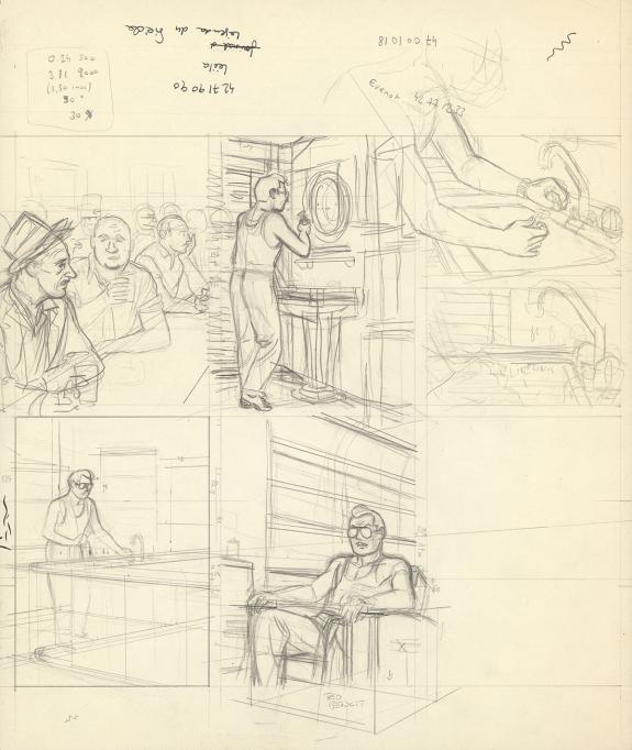 Ted Benoit - Ray Banana, Crayonné original pour une planche