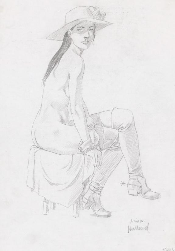 Andr&eacute; Juillard - Ariane. Illustration originale 