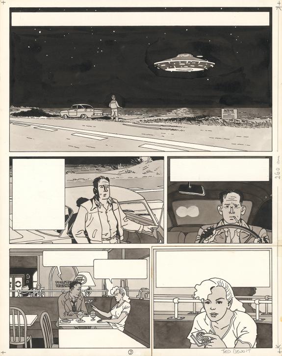 Ted Benoit - Planche originale n°3, case 5 refaite
