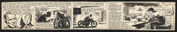 René Pellos - Strip original n°7, présence de rustines et de