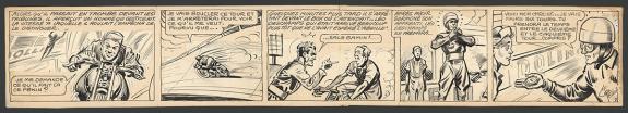 René Pellos - Strip original n°7, présence de rustines et ré