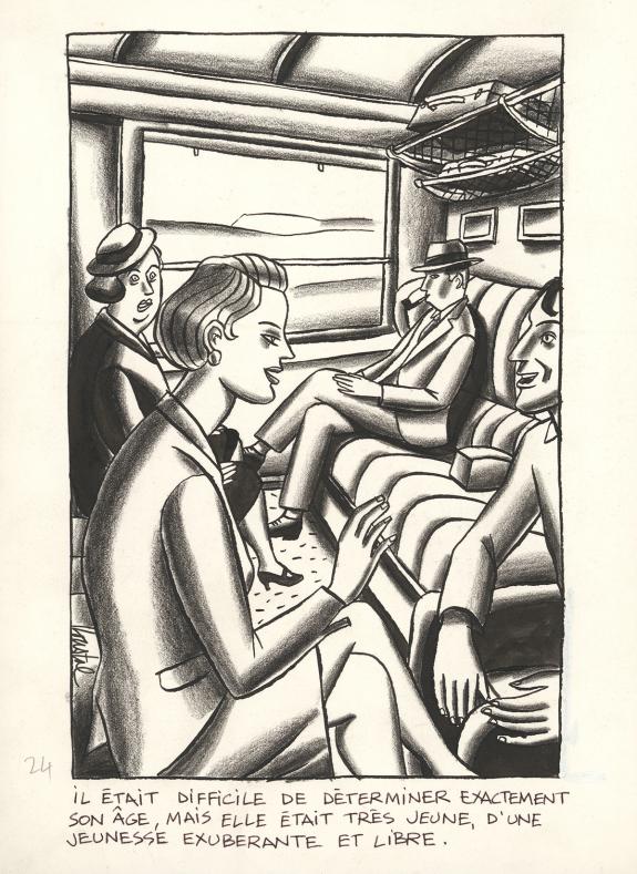 Loustal - Menaces de mort, Illustration originale