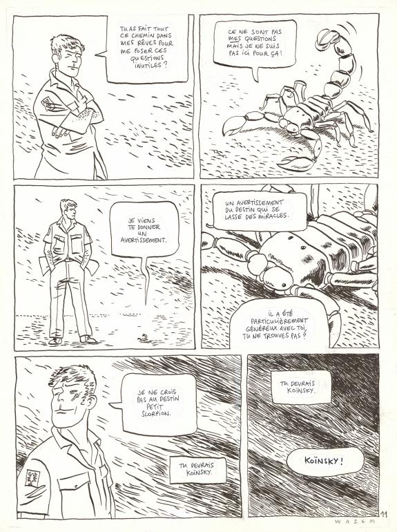 Wazem - Planche originale n&deg;11, phylact&egrave;res coll&eacute;es