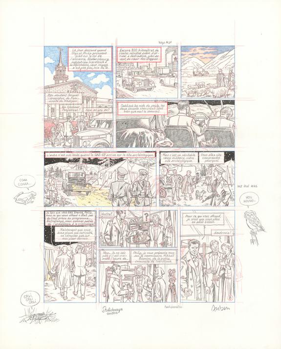 Antoine Aubin - Blake et Mortimer, Huit heures à Berlin, Cra