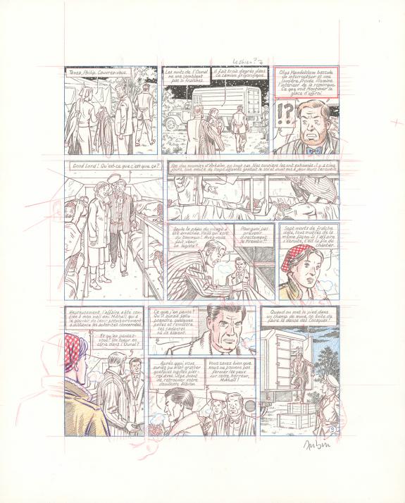 Antoine Aubin - Blake et Mortimer, Huit heures à Berlin, Cra