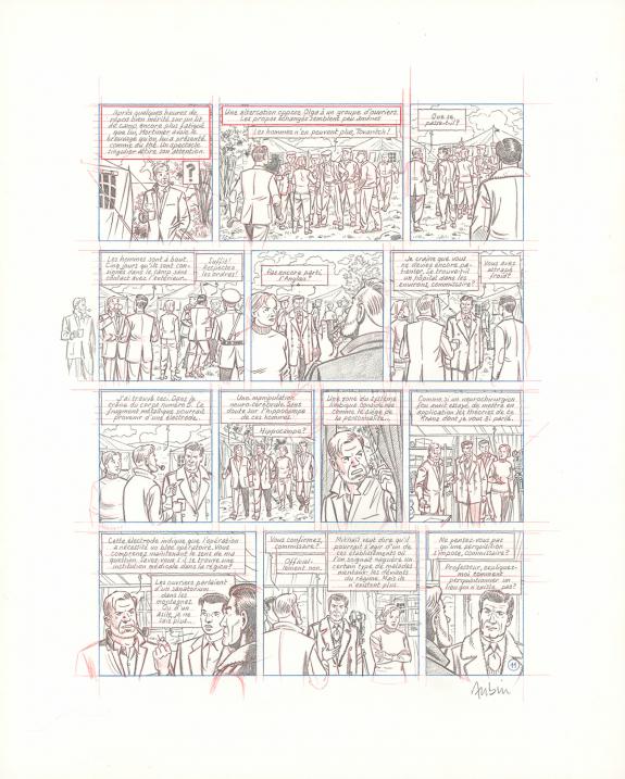 Antoine Aubin - Blake et Mortimer, Huit heures à Berlin, Cra