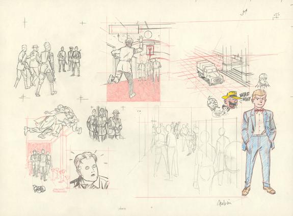 Antoine Aubin - Blake et Mortimer, Huit heures à Berlin, Cra
