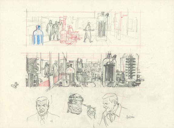 Antoine Aubin - Blake et Mortimer, Huit heures à Berlin, Cra