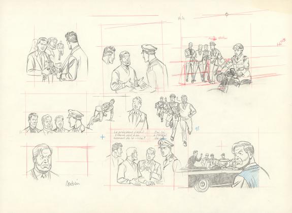 Antoine Aubin - Blake et Mortimer, Huit heures à Berlin, Cra