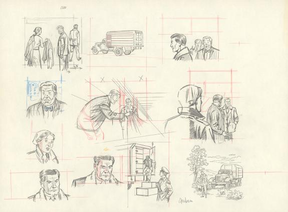 Antoine Aubin - Blake et Mortimer, Huit heures à Berlin, Cra