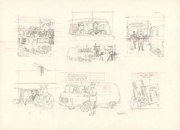Antoine Aubin - Blake et Mortimer, Huit heures à Berlin, Cra