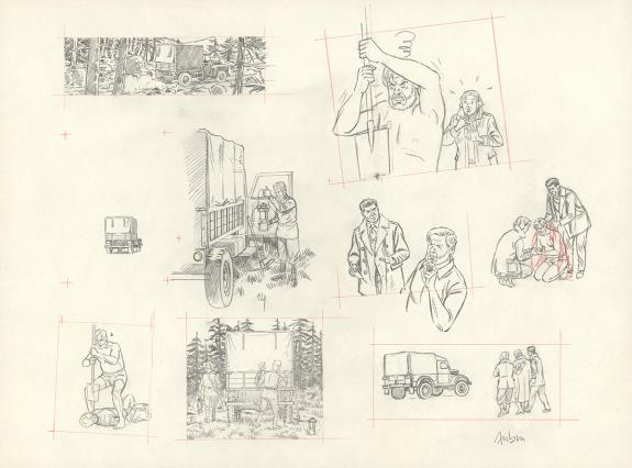 Antoine Aubin - Blake et Mortimer, Huit heures à Berlin, Cra