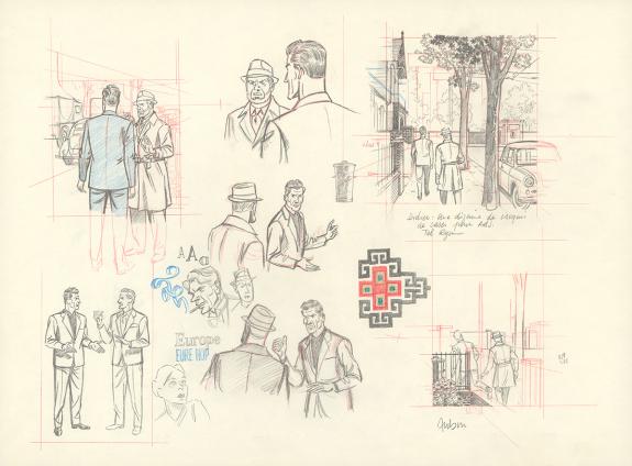 Antoine Aubin - Blake et Mortimer, Huit heures à Berlin, Cra