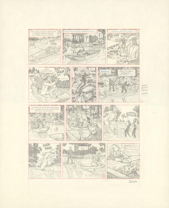 Antoine Aubin - Blake et Mortimer, Huit heures à Berlin, Cra