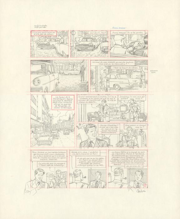 Antoine Aubin - Blake et Mortimer, Huit heures à Berlin, Cra