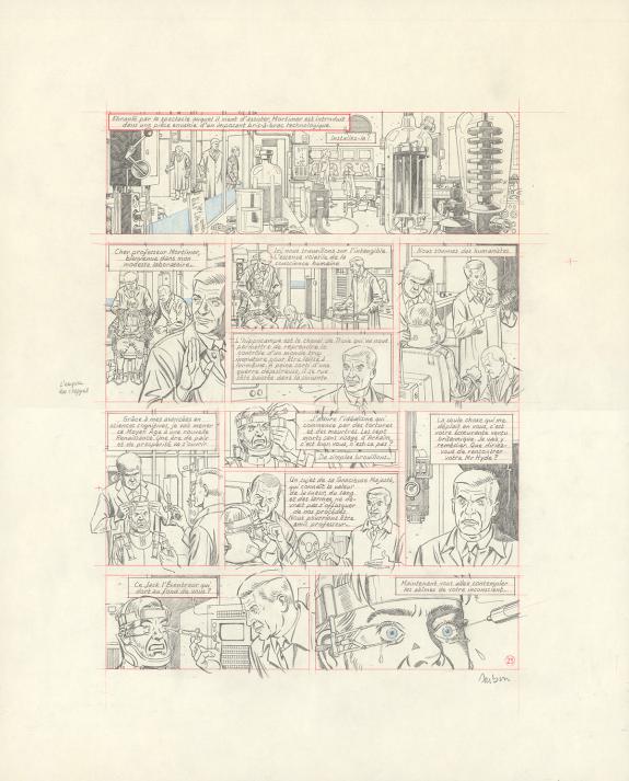 Antoine Aubin - Blake et Mortimer, Huit heures à Berlin, Cra