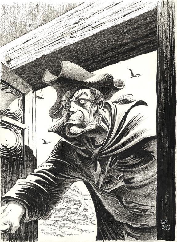 Riff Reb's - L'Île au trésor, Illustration originale 
