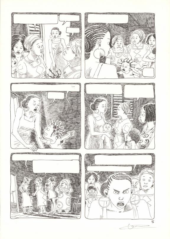 Cl&eacute;ment Oubrerie - Aya de Yopougon, Volume 5, Planche origin