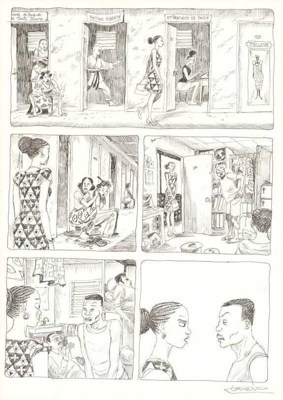 Cl&eacute;ment Oubrerie - Aya de Yopougon, Volume 7, Planche origin