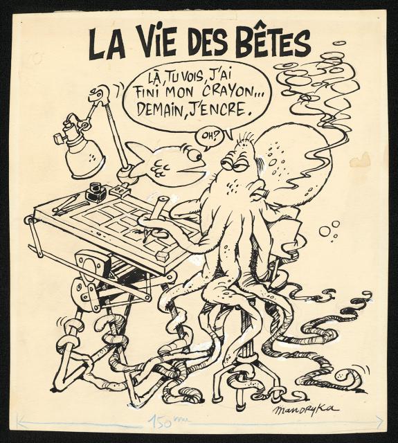 Nikita Mandryka - La Vie des bêtes, illustration originale. 