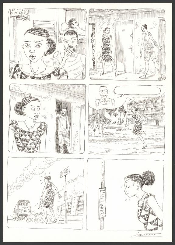 Cl&eacute;ment Oubrerie - Aya de Yopougon, Volume 7, Planche origin
