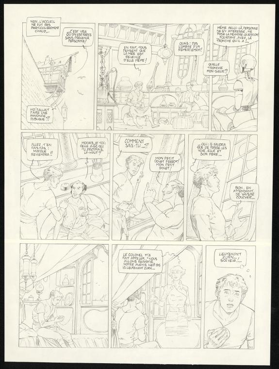 Olivier Roman - Sprague, Planche originale n°77, en deux par