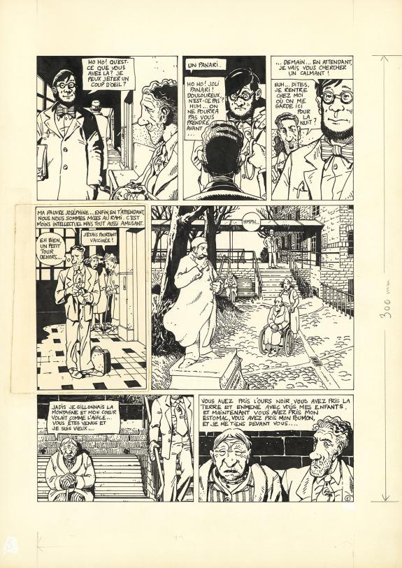Ted Benoit - Hôpital, Planche originale n°05, rustine en cas