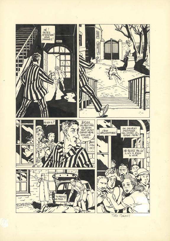 Ted Benoit - Hôpital, Planche originale n°09, retouches à la