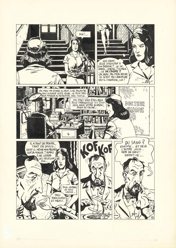 Ted Benoit - Hôpital, Planche originale n°14, rustine dans l