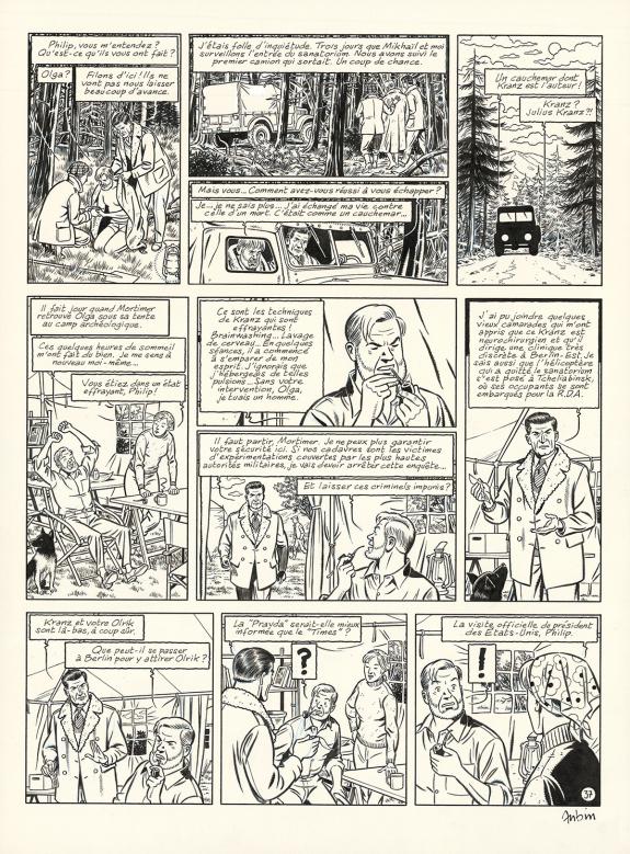 Antoine Aubin - Blake et Mortimer, Huit heures à Berlin, Pla