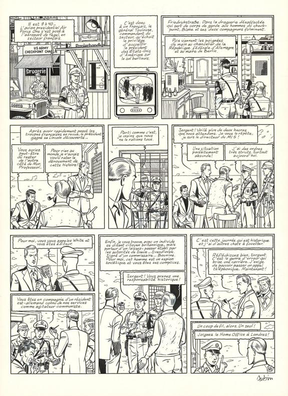 Antoine Aubin - Blake et Mortimer, Huit heures à Berlin, Pla