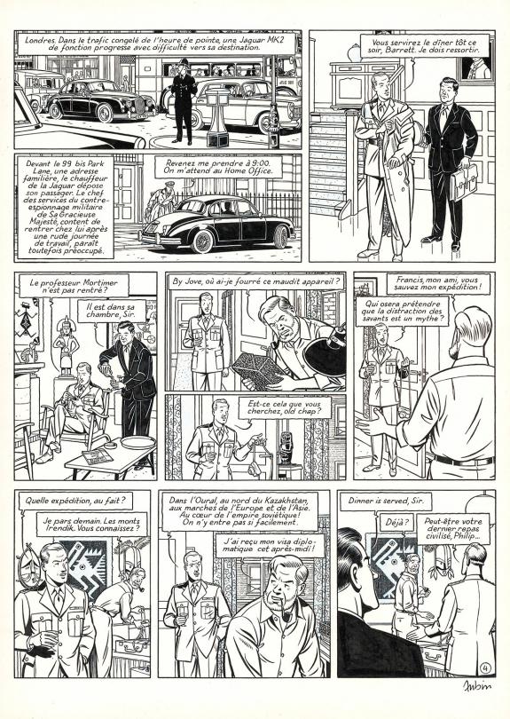 Antoine Aubin - Blake et Mortimer, Huit heures à Berlin, Pla