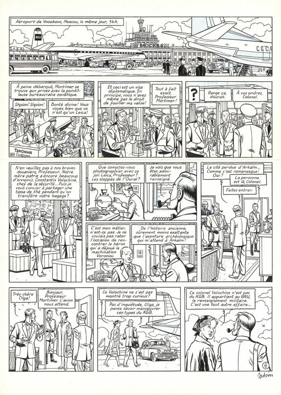 Antoine Aubin - Blake et Mortimer, Huit heures à Berlin, Pla