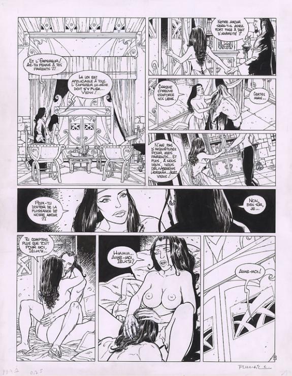 Claude Plumail - Le Sortilège des rhunes, Phoé, Planche orig