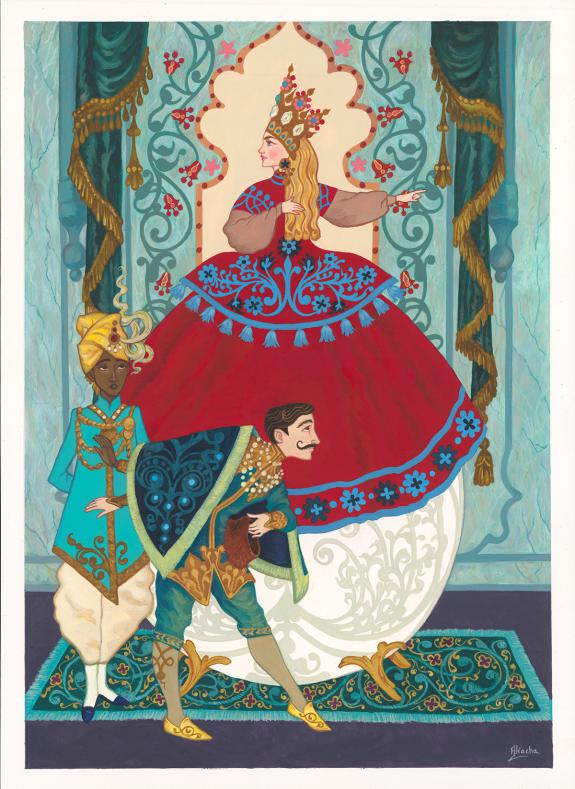 Aliocha Gouverneur - La Reine des neiges, Illustration origi