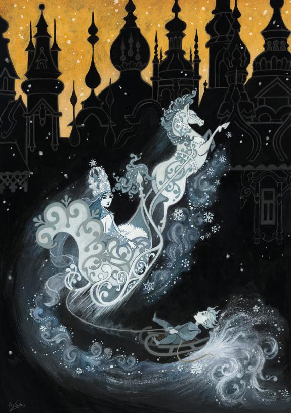 Aliocha Gouverneur - La Reine des neiges, Illustration origi