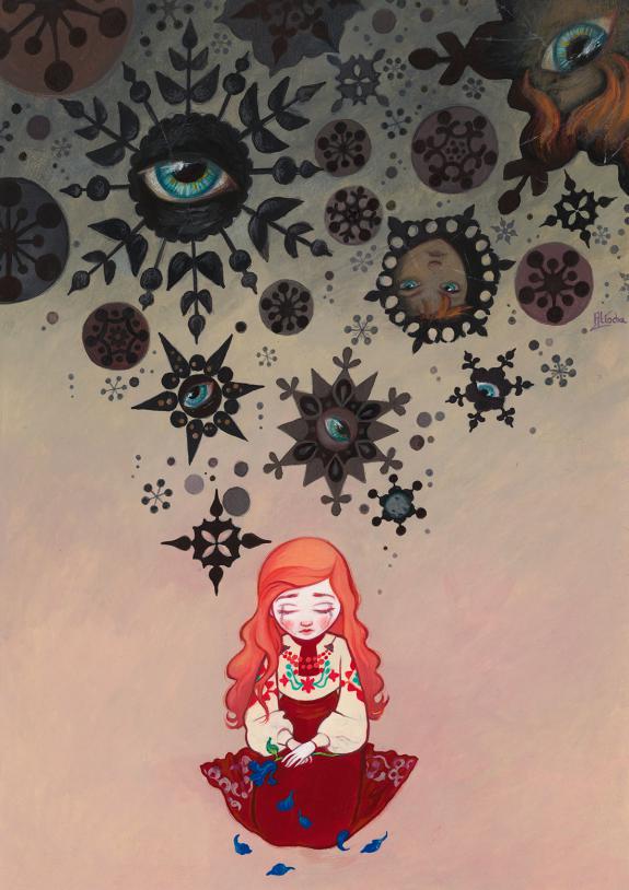 Aliocha Gouverneur - La Reine des neiges, Illustration origi