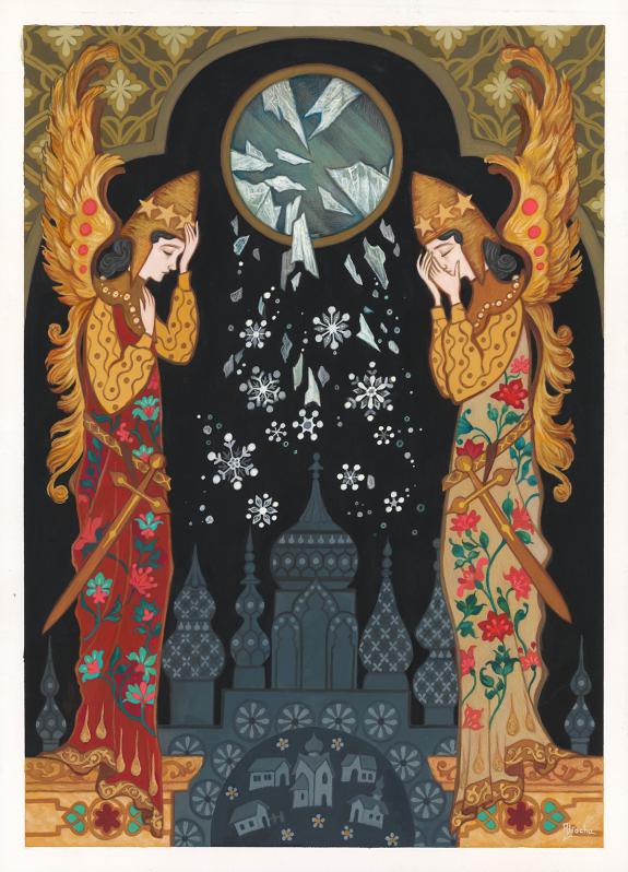 Aliocha Gouverneur - La Reine des neiges, Illustration origi