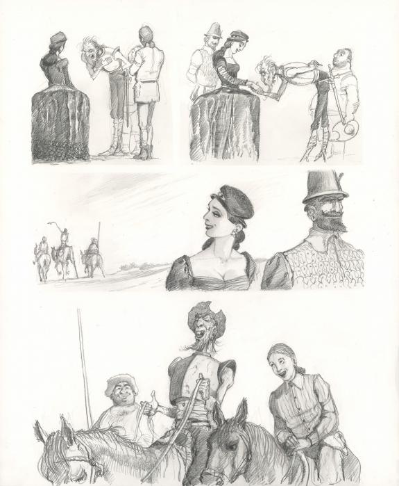 Paul & Gaëtan Brizzi - Don Quichotte de la Manche, Planche o