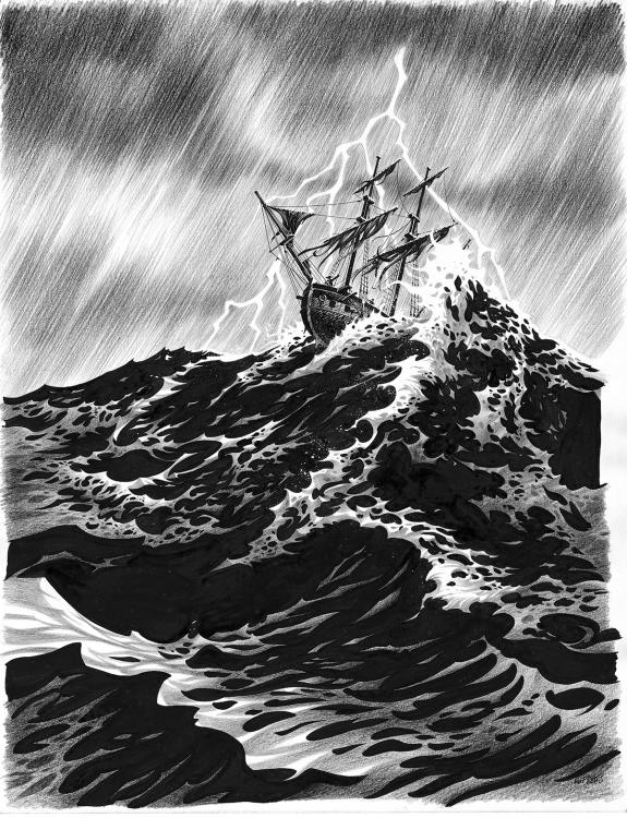 Riff Reb's - L'Île au trésor, Éclair, illustration originale