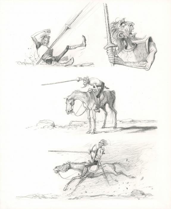 Paul & Ga&euml;tan Brizzi - Don Quichotte de la Manche, Planche o