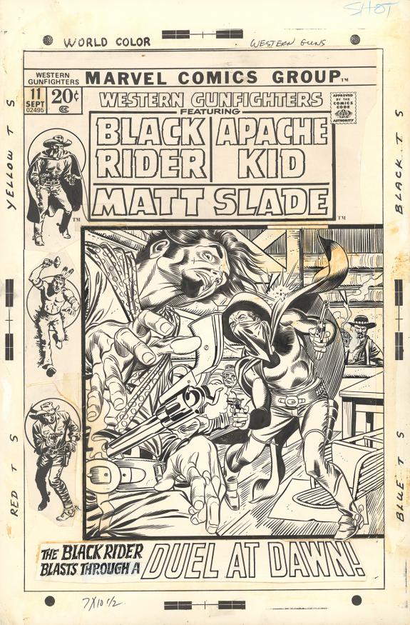 Gil Kane - Western Gunfighters, Planche originale issue de "